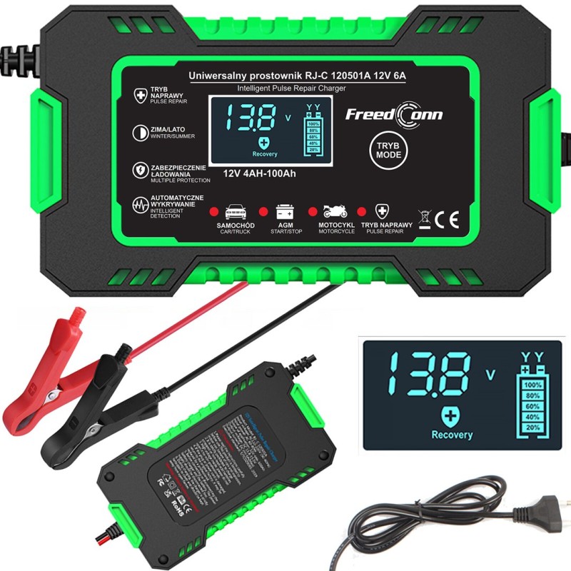 RJ Tianye RJ-C 120501A 12V, 6A battery charger