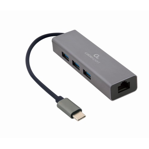 Gembird A-CMU3-LAN-01 USB-C Gigabit network adapter with 3-port USB 3.1 hub Gembird A-CMU3-LAN-01 USB-C Gigabit network adapter with 3-port USB 3.1 hub