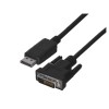 Lanberg CA-DPDV-10CU-0010-BK video cable adapter 1 m DisplayPort DVI-D Black