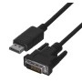 Lanberg CA-DPDV-10CU-0010-BK video cable adapter 1 m DisplayPort DVI-D Black