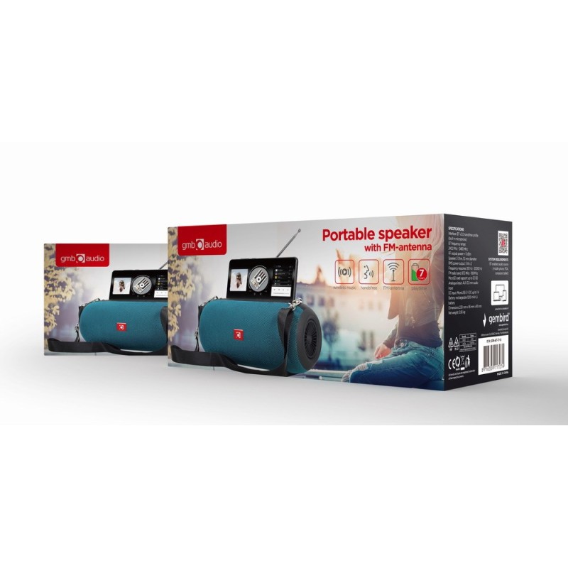 Gembird SPK-BT-17-G portable speaker Stereo portable speaker Green 5 W Gembird SPK-BT-17-G portable speaker Stereo portable speaker Green 5 W