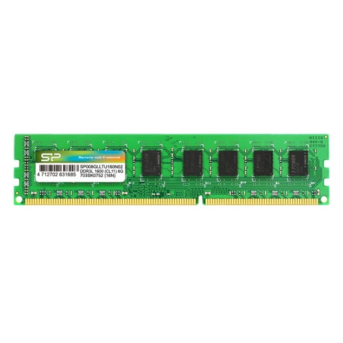 Silicon Power SP008GLLTU160N02 memory module 8 GB 1 x 8 GB DDR3L 1600 MHz Silicon Power SP008GLLTU160N02 memory module 8 GB 1 x 8 GB DDR3L 1600 MHz