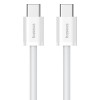 Baseus Superior USB C to USB C data cable 1 m 30 W White Baseus Superior USB C to USB C data cable 1 m 30 W White