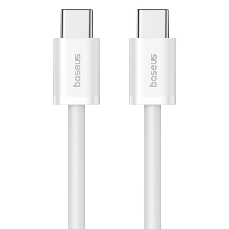 Baseus Superior USB C to USB C data cable 1 m 30 W White Baseus Superior USB C to USB C data cable 1 m 30 W White
