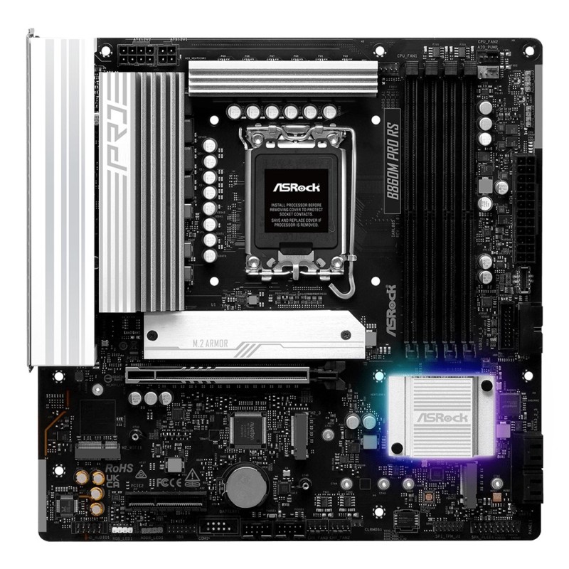 Asrock B860M Pro RS Intel B860 LGA 1851 (Socket V1) micro ATX Asrock B860M Pro RS Intel B860 LGA 1851 (Socket V1) micro ATX