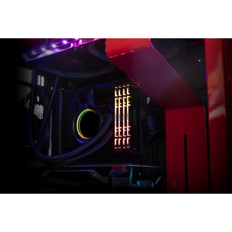 Kingston Technology FURY 16GB 3200MT/s DDR4 CL16 DIMM 1Gx8 Renegade RGB