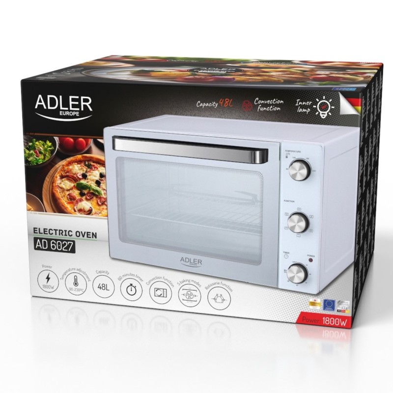 Piekarnik elektryczny ADLER AD 6027 Piekarnik elektryczny ADLER AD 6027