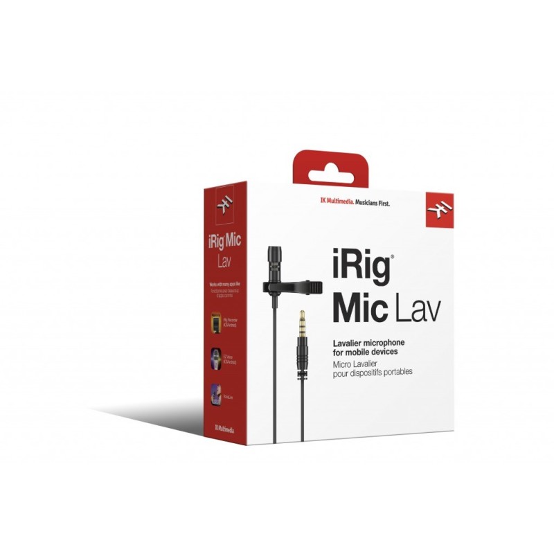 IK Multimedia iRig Mic Lav Black Clip-on microphone IK Multimedia iRig Mic Lav Black Clip-on microphone