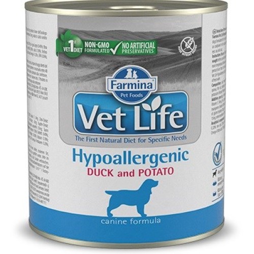 FARMINA Vet Life Diet DOG Hypoallergenic Duck & Potato - wet dog food - 300 g