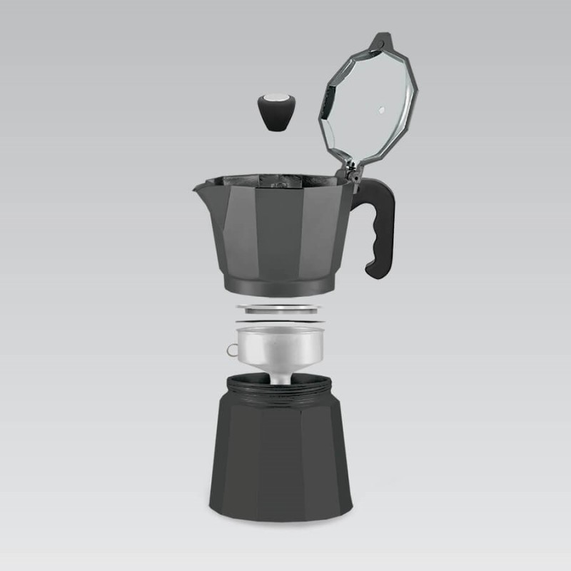 Maestro 3 cup coffee machine MR-1666-3-BLACK black Maestro 3 cup coffee machine MR-1666-3-BLACK black
