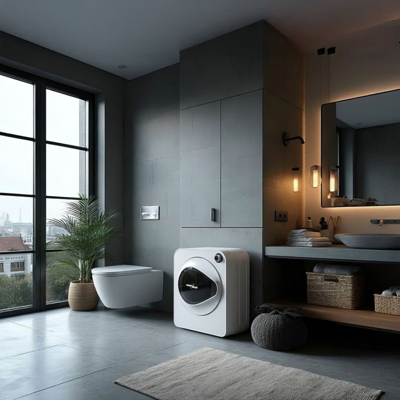 GreenBlue GB405 Tumble Dryer Electric Clothes 830W 3kg Mini Travel Vented Freestanding Wall Mount 5 Drying Programs GreenBlue GB405 Tumble Dryer Electric Clothes 830W 3kg Mini Travel Vented Freestanding Wall Mount 5 Drying Programs