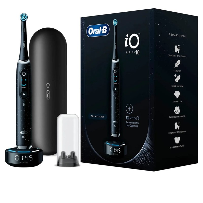 ORAL-B iO Series 10 Cosmic Black Electric toothbrush + iO Sense charger Black