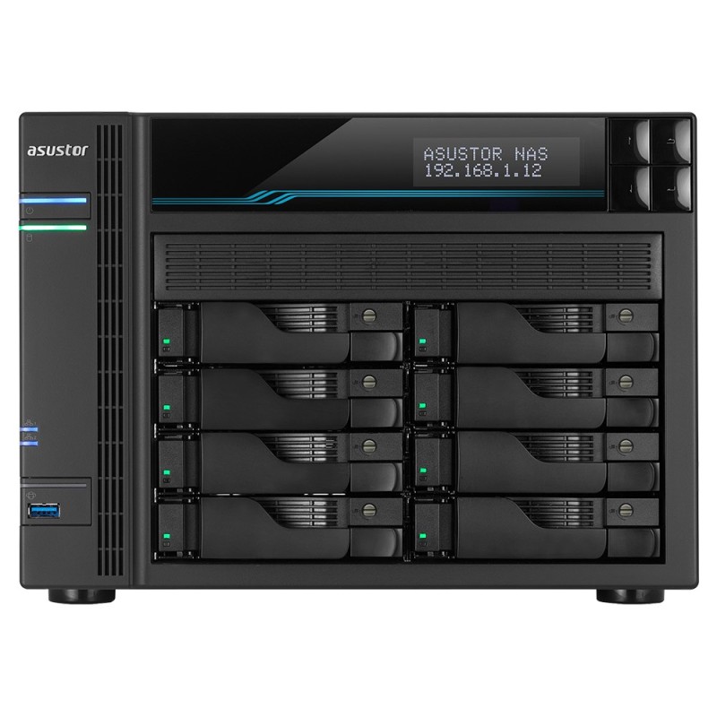 Asustor Lockerstor 10 AS6510T NAS Tower Intel Atom® C3538 8 GB DDR4 0 TB ADM Black Asustor Lockerstor 10 AS6510T NAS Tower Intel Atom® C3538 8 GB DDR4 0 TB ADM Black