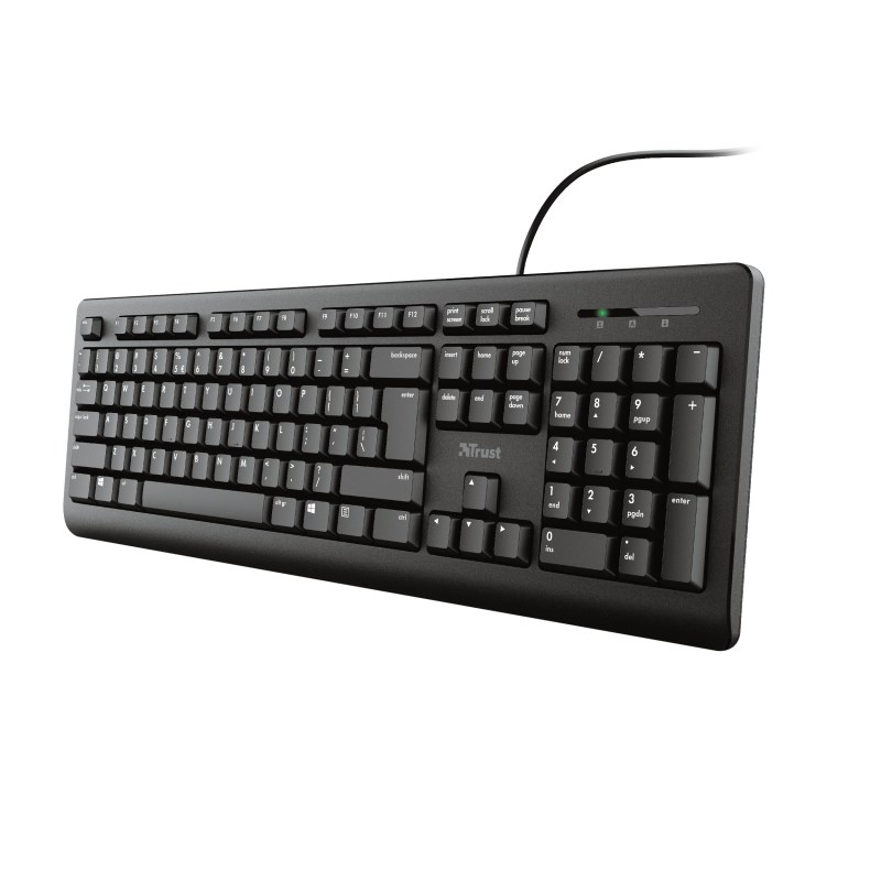 Trust Primo keyboard USB QWERTY US English Black Trust Primo keyboard USB QWERTY US English Black