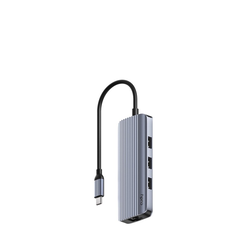 Cudy UH606 interface hub USB 3.2 Gen 1 (3.1 Gen 1) Type-C 5000 Mbit/s Grey, Silver Cudy UH606 interface hub USB 3.2 Gen 1 (3.1 Gen 1) Type-C 5000 Mbit/s Grey, Silver