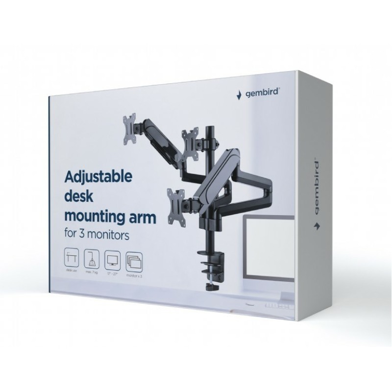 Gembird MA-DA3-01 monitor mount / stand 68.6 cm (27 Gembird MA-DA3-01 monitor mount / stand 68.6 cm (27