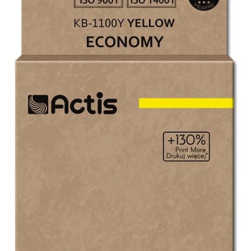 Actis KB-1100Y Ink Cartridge (replacement for Brother LC1100Y/980Y; Standard; 19 ml; yellow) Actis KB-1100Y Ink Cartridge (replacement for Brother LC1100Y/980Y; Standard; 19 ml; yellow)