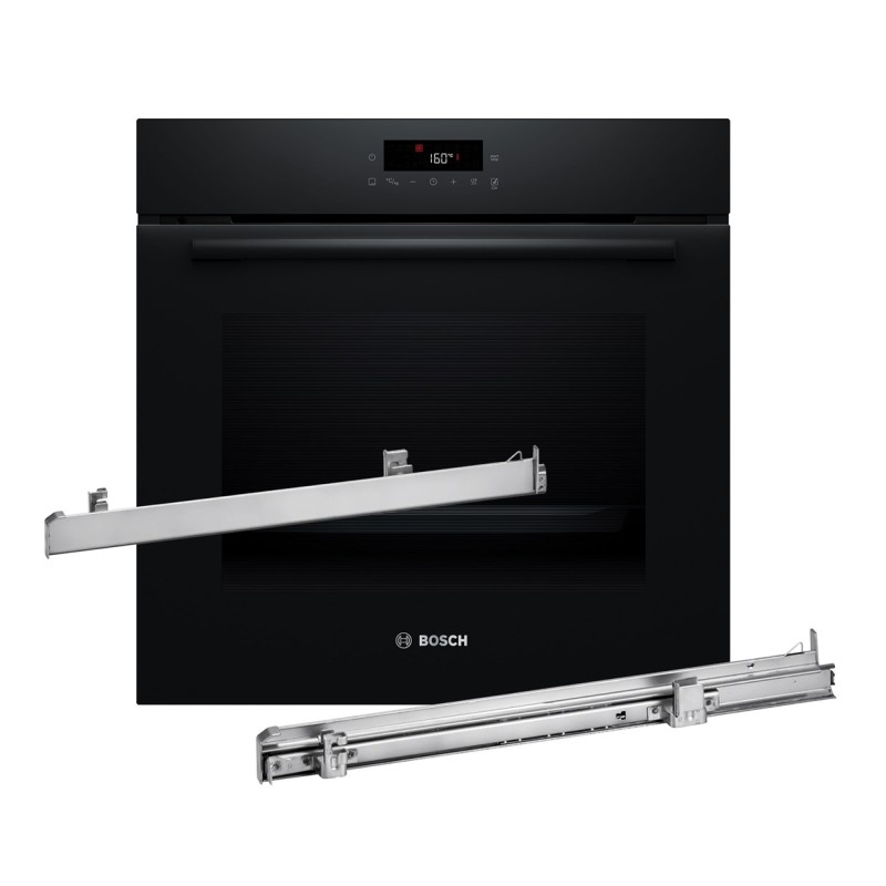 BOSCH Serie 2 HBA571BB4 oven 71 L 3600 W Black + BOSCH HEZ538000 guide rail BOSCH Serie 2 HBA571BB4 oven 71 L 3600 W Black + BOSCH HEZ538000 guide rail