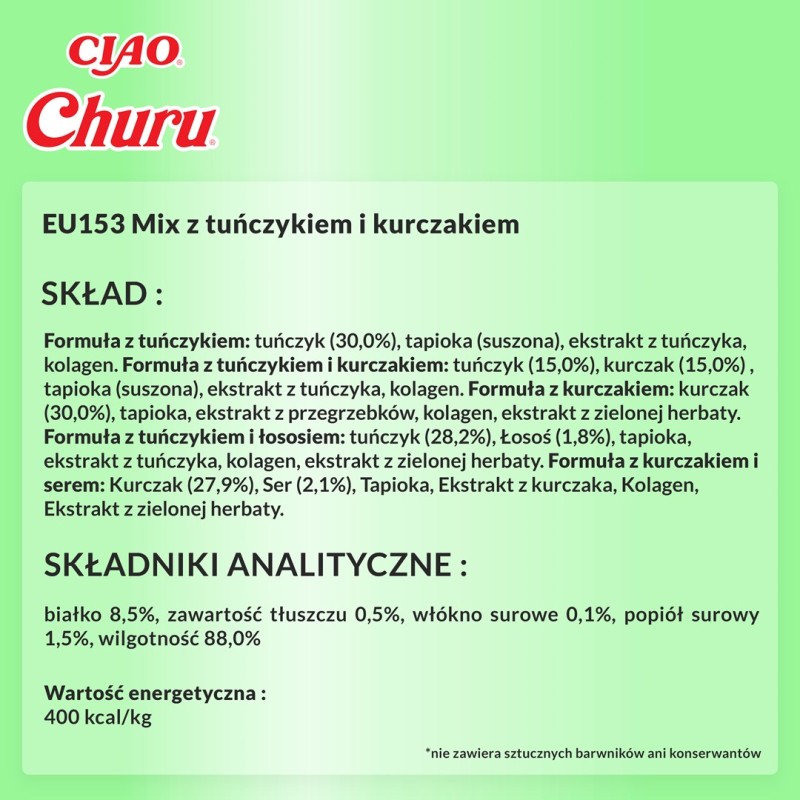 INABA Churu Varieties Chicken and tuna - cat treats - 50 x 14g