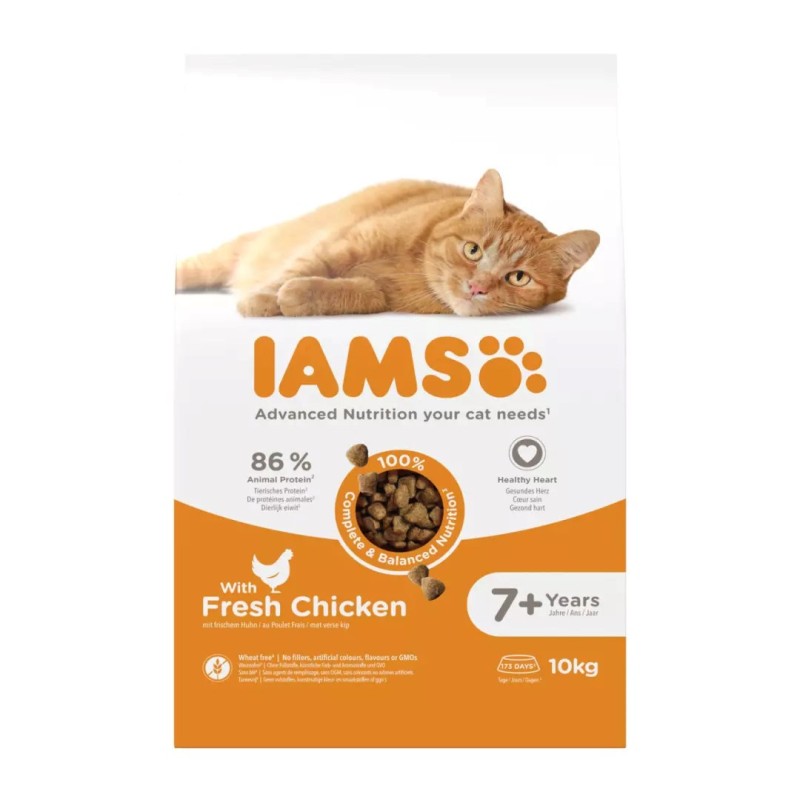 IAMS Advanced Nutrition Senior - cibo secco per gatti - 10 kg