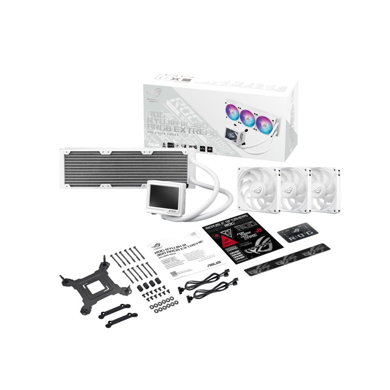 ASUS ROG RYUJIN III 360 ARGB EXTREME WHT Processor All-in-one liquid cooler 12 cm White 1 pc(s)