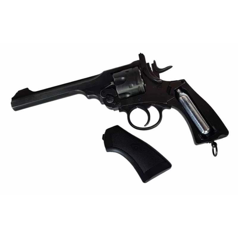 WEBLEY MKVI .455 Police cal.4.5 mm Diabolo cartridge 6-shot barrel 4’ CO2 Black Ekp to17J WEBLEY MKVI .455 Police cal.4.5 mm Diabolo cartridge 6-shot barrel 4’ CO2 Black Ekp to17J