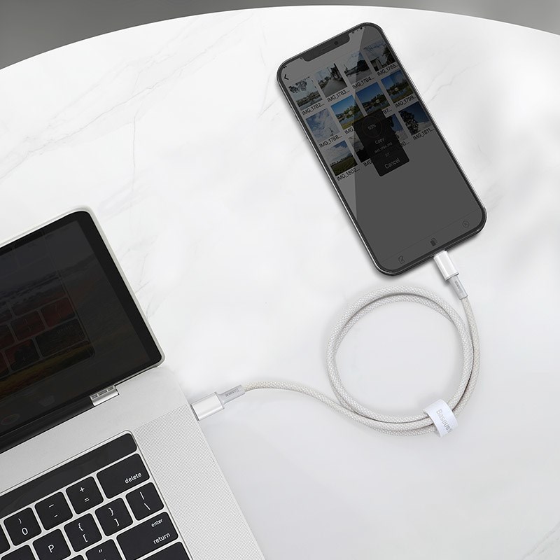 Baseus CATLGD-02 lightning cable 1 m White Baseus CATLGD-02 lightning cable 1 m White