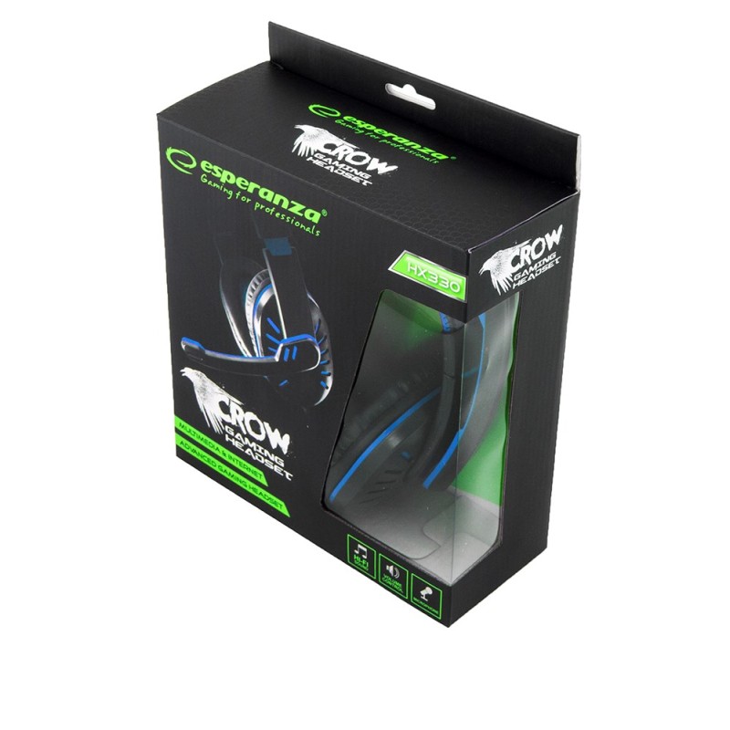 Esperanza EGH330B Head-band Black, Blue Esperanza EGH330B Head-band Black, Blue