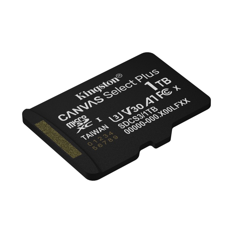 Kingston Technology 1TB microSDXC Canvas Select Plus Gen3 150MB/s A1 Card + Adapter