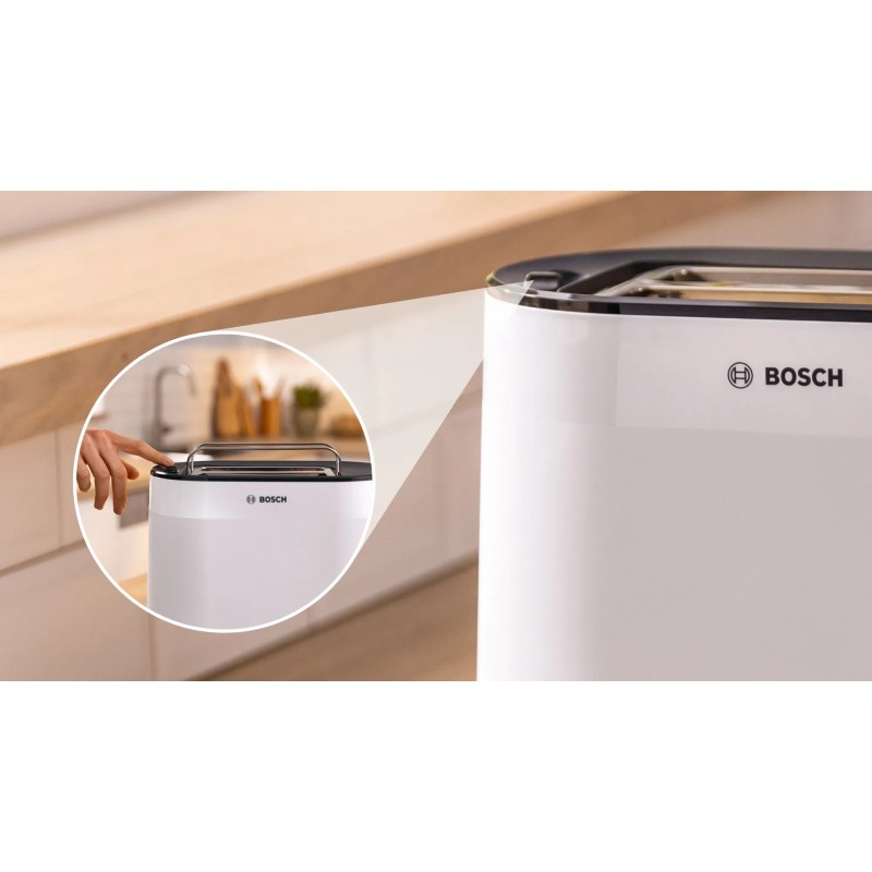 Bosch TAT2M121 toaster 6 2 slice(s) 950 W White Bosch TAT2M121 toaster 6 2 slice(s) 950 W White