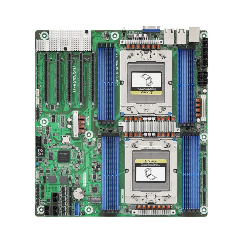 Płyta główna AsRock TURIN2D16-2T 2x SP5 AND Epyc 9004/9005 Soc (16x DIMM, 2x MCIO, up to 16xSATA, 1xM.2, 2x10Gbe, IMPI EEB ) Płyta główna AsRock TURIN2D16-2T 2x SP5 AND Epyc 9004/9005 Soc (16x DIMM, 2x MCIO, up to 16xSATA, 1xM.2, 2x10Gbe, IMPI EEB )