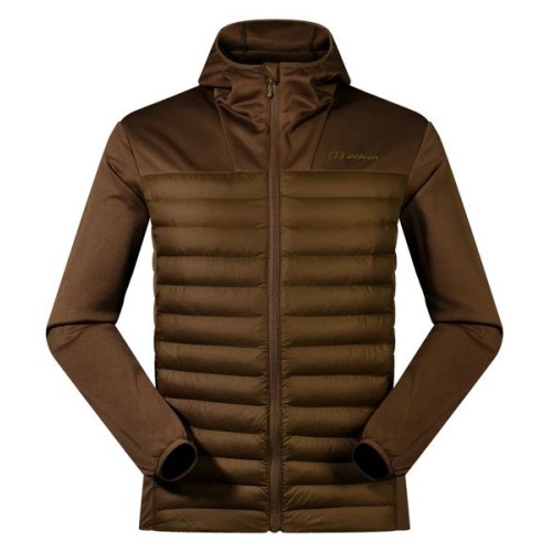 Kurtka hybrydowa męska Berghaus Vaskye Hooded Hybrid Jacket roz. L brązowa