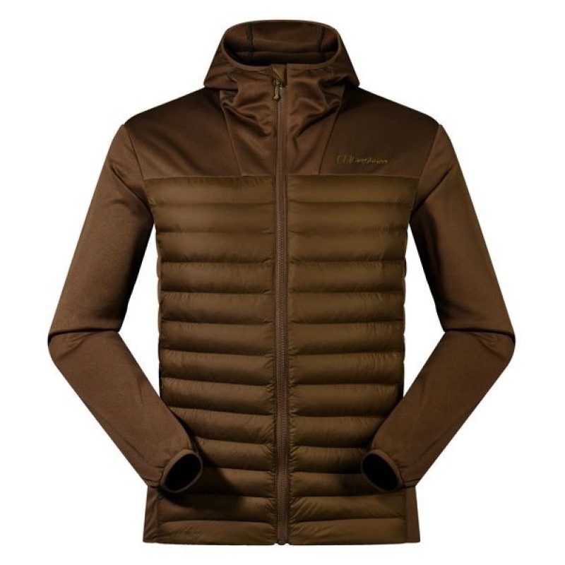 Kurtka hybrydowa męska Berghaus Vaskye Hooded Hybrid Jacket roz. L brązowa Kurtka hybrydowa męska Berghaus Vaskye Hooded Hybrid Jacket roz. L brązowa