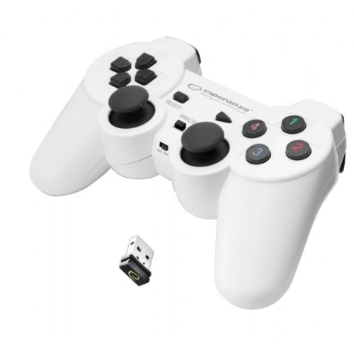 Esperanza EGG108W Gaming Controller Black, White RF Gamepad Analogue / Digital PC, Playstation 3 Esperanza EGG108W Gaming Controller Black, White RF Gamepad Analogue / Digital PC, Playstation 3