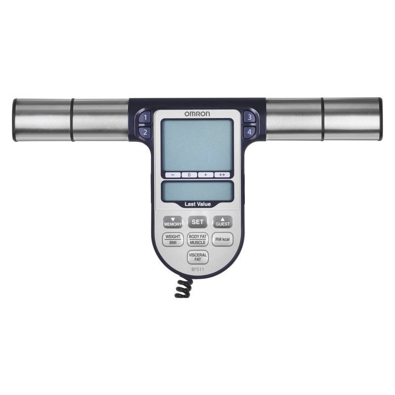 Omron BF511 Square Blue Electronic personal scale Omron BF511 Square Blue Electronic personal scale