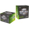 PROMIS Set of pots GRANITE, saucepan 16 cm, pots 20,24,28 brown handles PROMIS Set of pots GRANITE, saucepan 16 cm, pots 20,24,28 brown handles