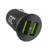 Green Cell Car Charger GC PowerRide Nano36 36W 6A 2x USB-A