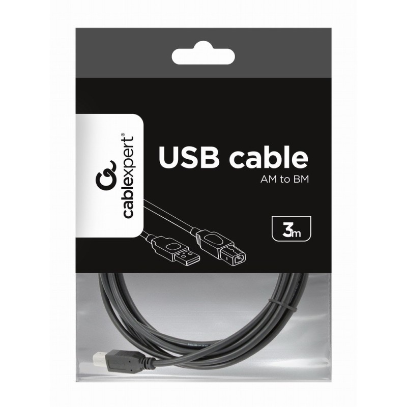 Gembird CCP-USB2-AMBM-10 USB cable 3.04 m USB A USB B Black