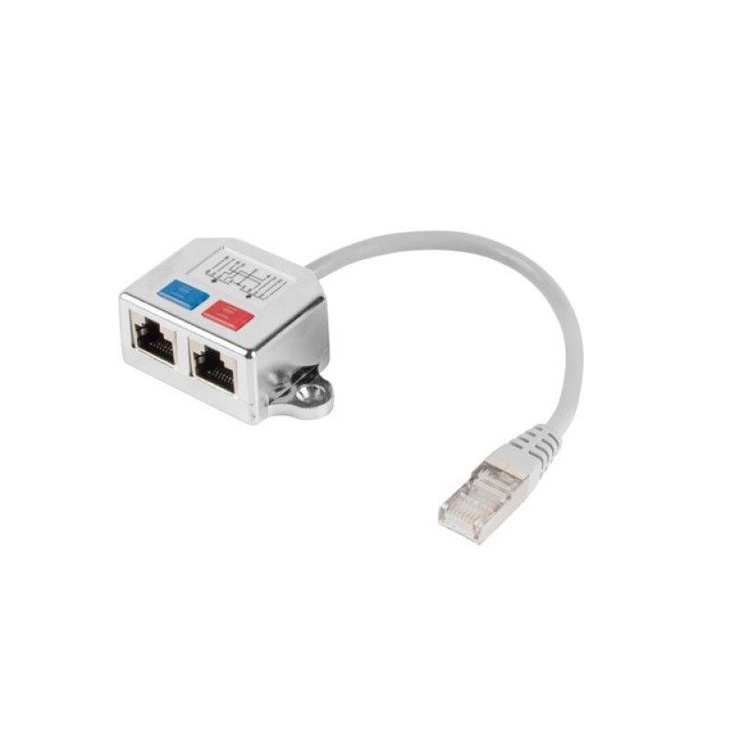 Lanberg adapter lan rj45/2x rj45 ftp splitter ad-0026-s Lanberg adapter lan rj45/2x rj45 ftp splitter ad-0026-s