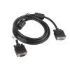Lanberg CA-VGAC-10CC-0018-B+ VGA cable 1.8 m VGA (D-Sub) Black Lanberg CA-VGAC-10CC-0018-B+ VGA cable 1.8 m VGA (D-Sub) Black