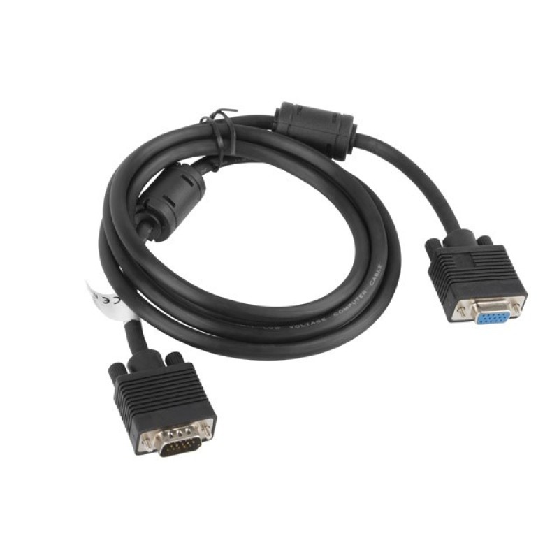 Lanberg CA-VGAC-10CC-0018-B+ VGA cable 1.8 m VGA (D-Sub) Black Lanberg CA-VGAC-10CC-0018-B+ VGA cable 1.8 m VGA (D-Sub) Black