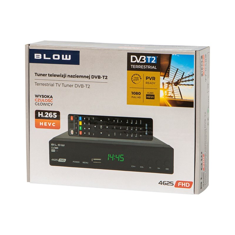 DVB-T2 decoder BLOW 4625FHD H.265 H.265 V2 tuner DVB-T2 decoder BLOW 4625FHD H.265 H.265 V2 tuner
