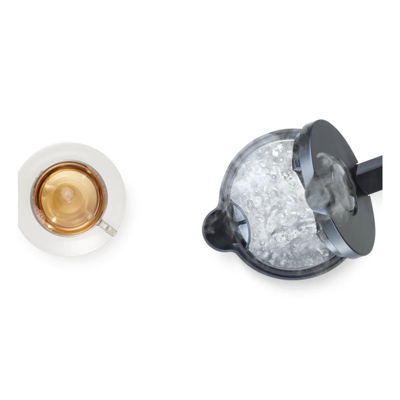 Bosch TWK8611P electric kettle 1.5 L 2400 W Anthracite, Stainless steel, White