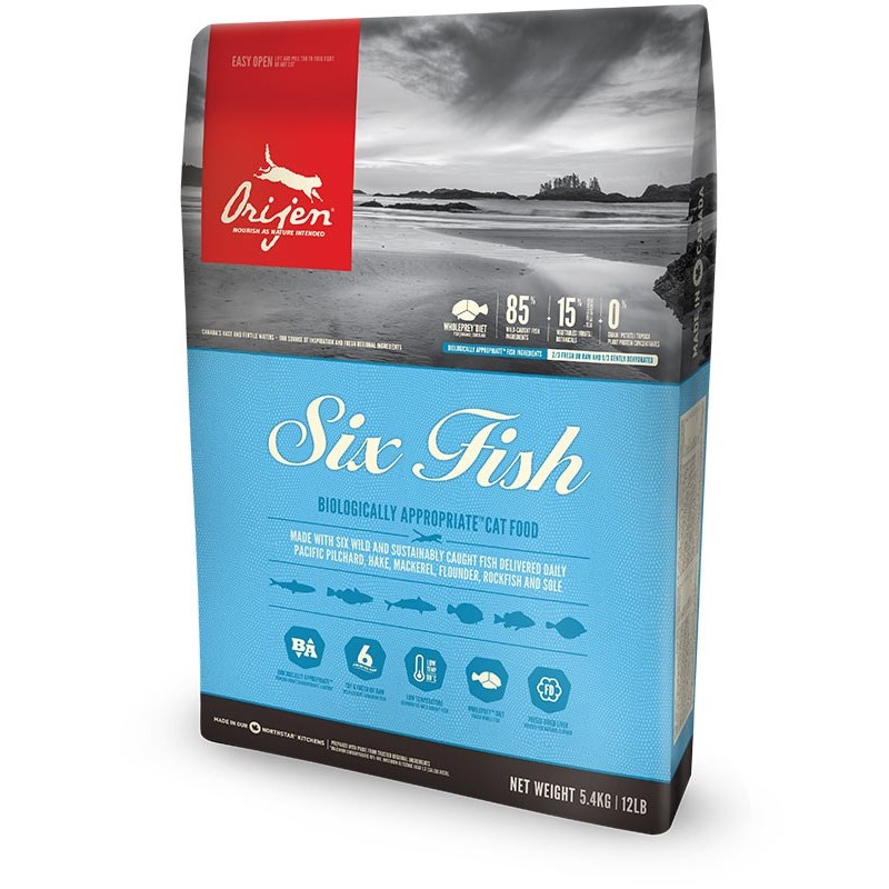 Orijen Six Fish cats dry food 340 g Adult Orijen Six Fish cats dry food 340 g Adult