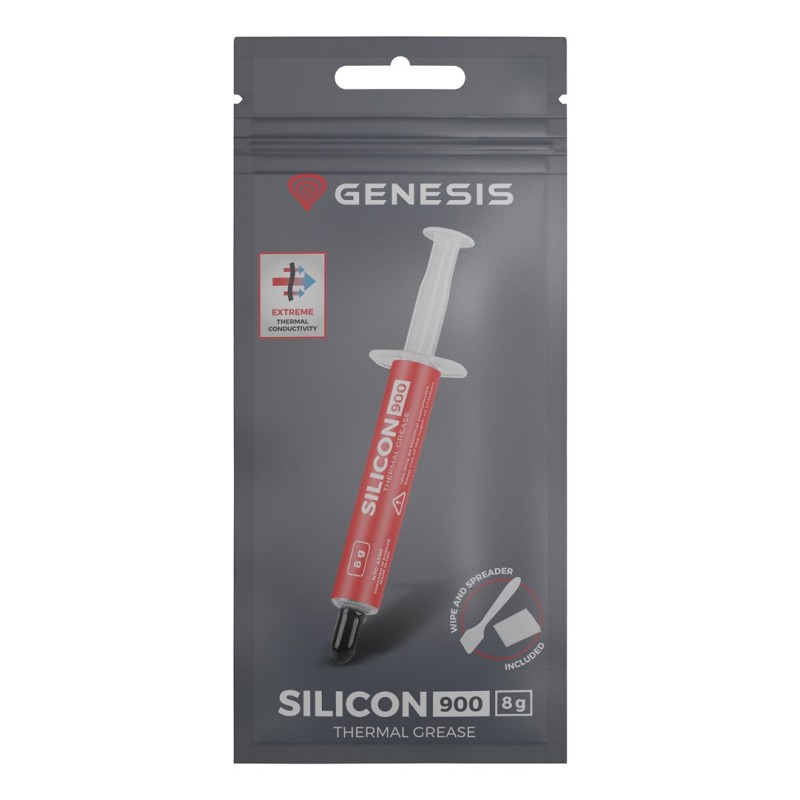 GENESIS Silicon 900 heat sink compound Thermal paste 12.8 W/m·K 8 g GENESIS Silicon 900 heat sink compound Thermal paste 12.8 W/m·K 8 g