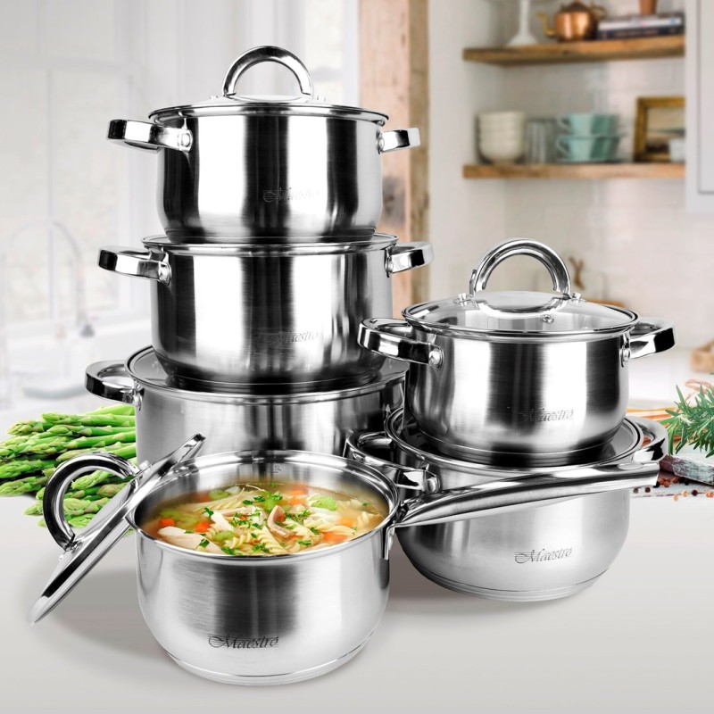 Maestro MR-2120 A set of pots of 12 elements Maestro MR-2120 A set of pots of 12 elements