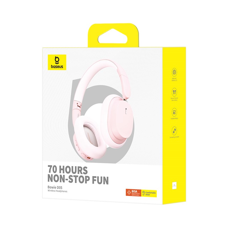 Baseus Bowie D05 Wireless headphones Pink Baseus Bowie D05 Wireless headphones Pink
