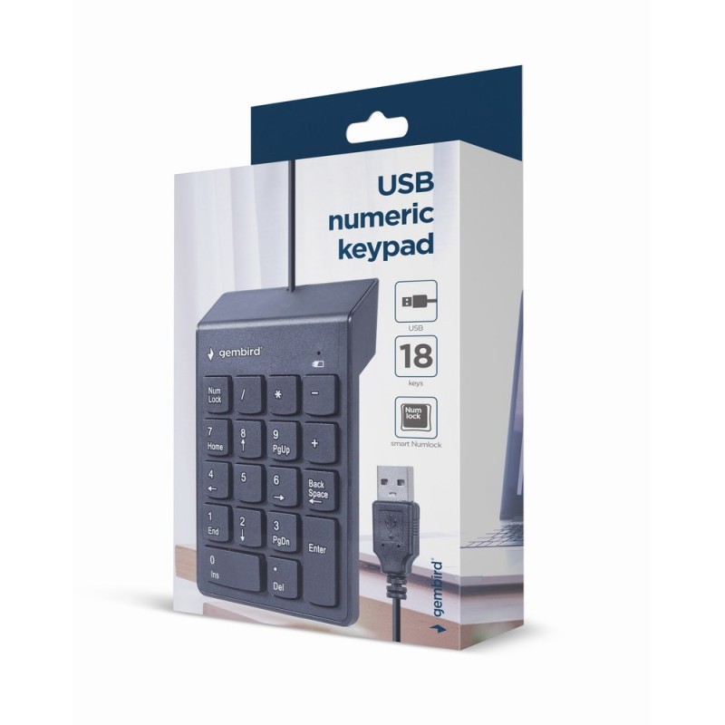 GEMBIRD KPD-U-03 USB numeric keypad, black GEMBIRD KPD-U-03 USB numeric keypad, black