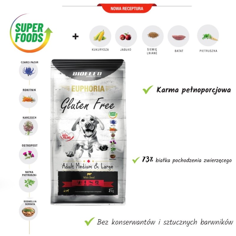 CALISTA Adult Beef - dry dog food - 12kg CALISTA Adult Beef - dry dog food - 12kg
