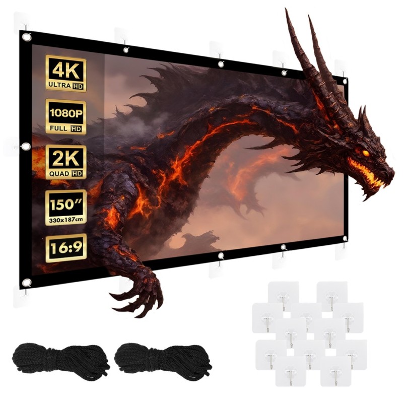 Maclean projection screen, 150